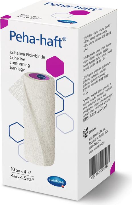 Produktbild Hartmann Peha-haft Latexfrei Fixierbinde 10 cm x 4 m, 1 St. Packung