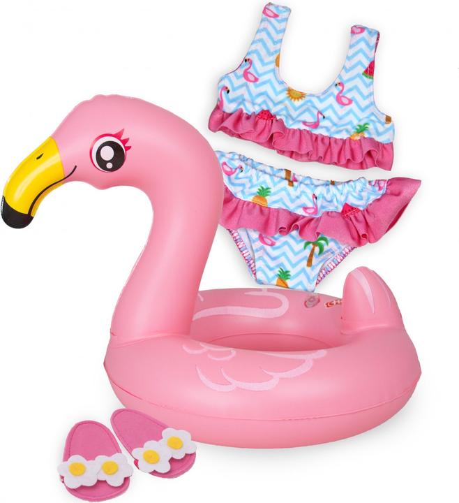Heless Ensemble de natation pour poupée Flamingo