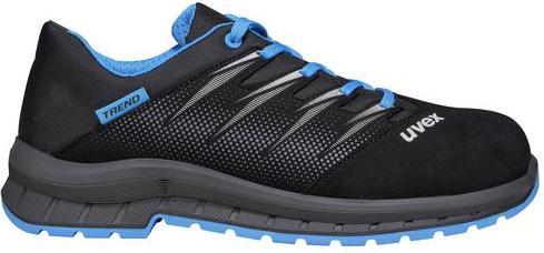 Actual product image Uvex Safety 2 trend low shoes S2 69398 blue, black width 11 size 52 (S2, 52)