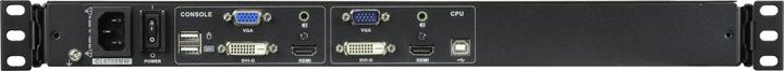 Image du produit Aten CL6700MW FR Single Rail Console LCD 17,3" (USB, HDMI / DVI / VGA) Disposition FR