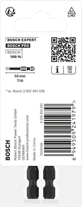 Produktbild Bosch Professional Zubehör PRO Torx Impact Bit (T10)