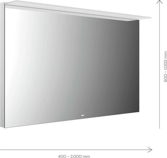 Produktbild Emco MI 200 LED-Lichtspiegel, mit Lichtsegel, verdeckter Sensorschalter, Breite 1400mm, 1021400