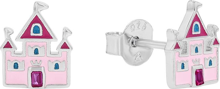 Immagine prodotto Prinzessin Lillifee Ohrschmuck für Mädchen, 925 Sterling Silber, Zirkonia synth. | Schloss (Argento 925)