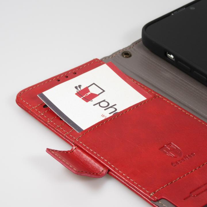 Image du produit PhoneLook Etui cuir Flip Wallet en cuir véritable avec stripe design et compartiment à cartes (Apple iPhone 13 Pro Max)