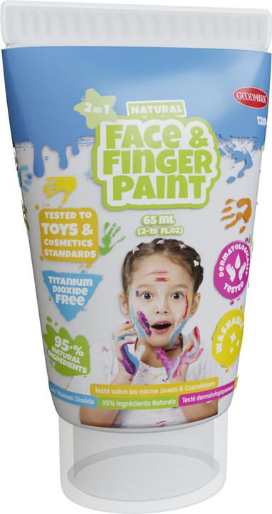 Actual product image Boti Tube of natural face and finger paint - black and white, 2 x 65 ml