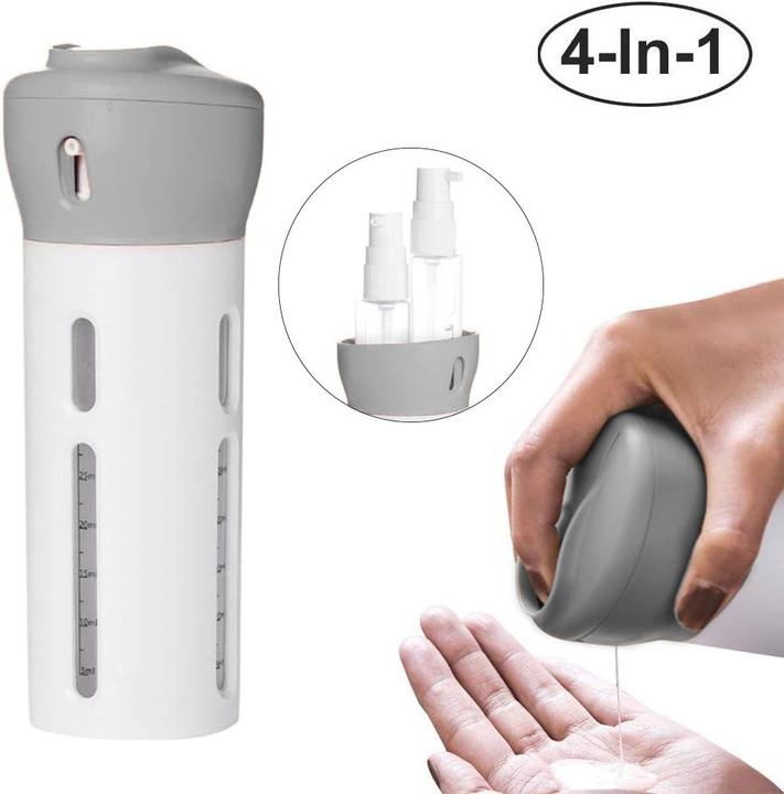 Immagine prodotto ASMI Set di bottiglie da viaggio 4 in 1 (Sacchi liquidi)