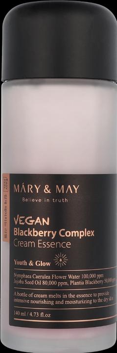 Actual product image Mary&May MARY & MAY Vegan Blackberry Complex Cream Essence, 40 ml (140 ml, Face toner)