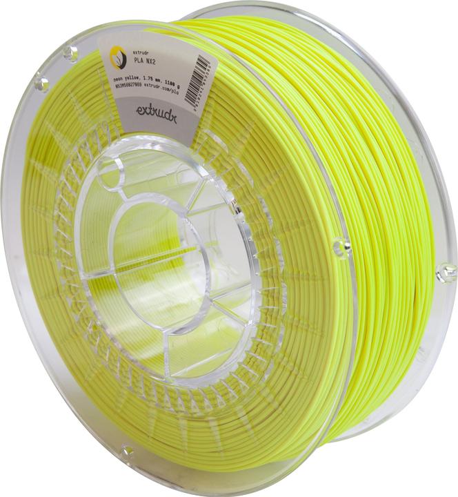 Actual product image Extrudr Filament PLA NX2 Neon Yellow 1.75mm 2500g (PLA, 1.75 mm, 2500 g, Yellow)