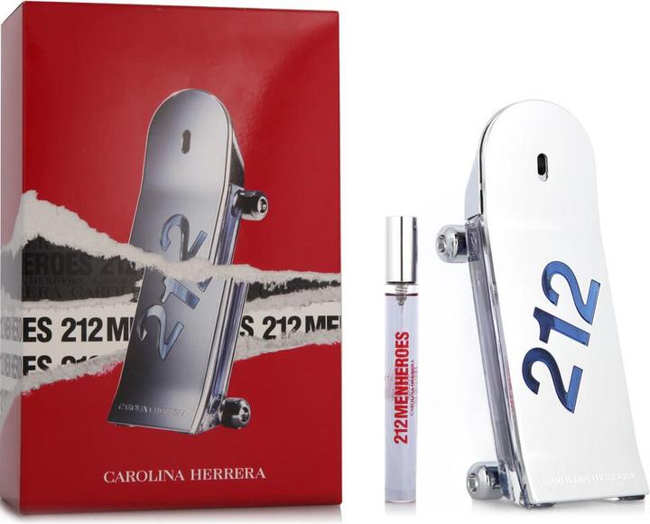 Actual product image Carolina Herrera 212 Men Heroes Forever Young EDT 90 ml + EDT MINI 10 ml (man) (Eau de toilette, 90 ml)