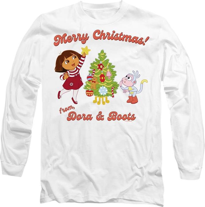 Dora The Explorer Happy Holidays TShirt (XL)