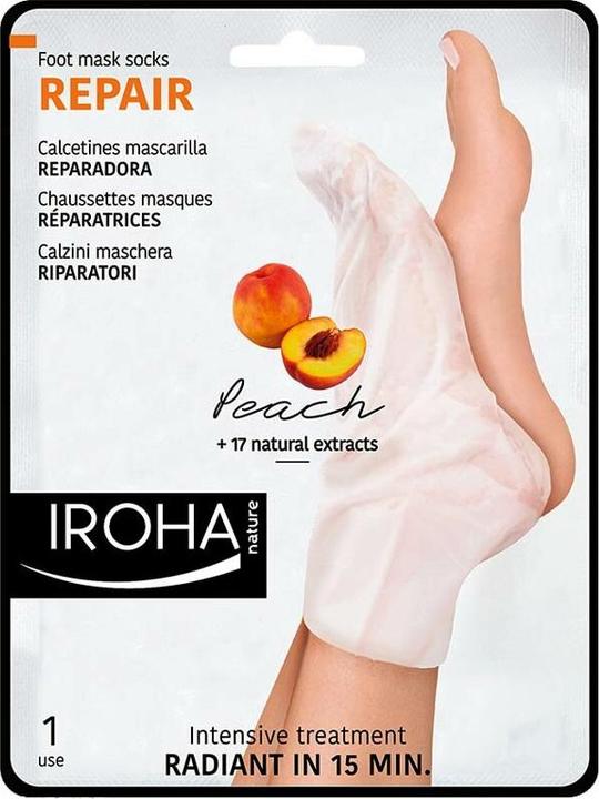 Iroha Nature Nature - Foot Mask Socks Repair Peach (Fussmaske, 9 ml)