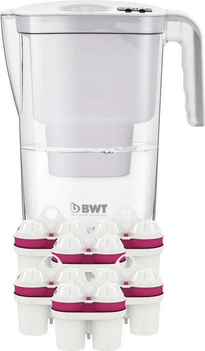 BWT Filtre à eau de table Vida avec cartouches filtrantes minéralisées au magnésium