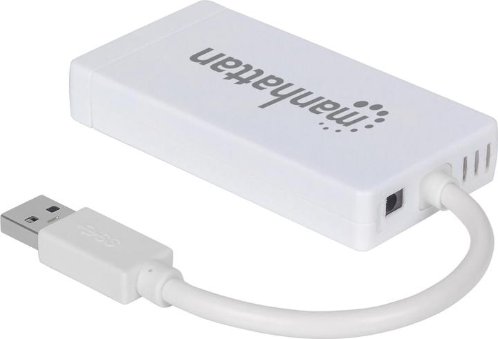 Immagine prodotto Manhattan 3-Port USB 3.0 Hub mit Gigabit Ethernet Adapter (USB-A, 4 Porti)