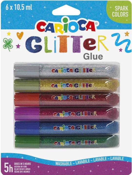 Immagine prodotto Carioca Penna glitterata (Multicolore, 6 x)