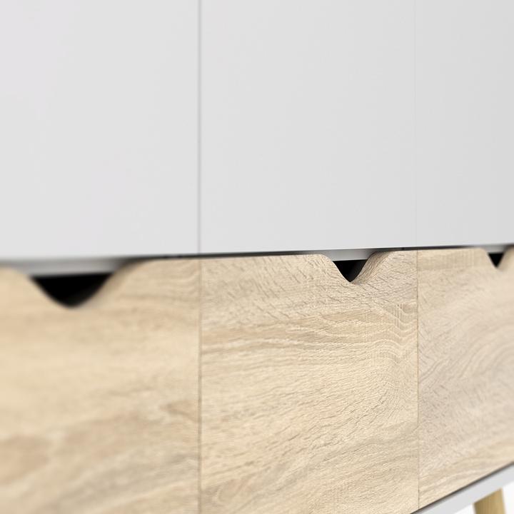 Produktbild Ebuy24 Kleiderschrank Napoli (200 x 147 x 58 cm)