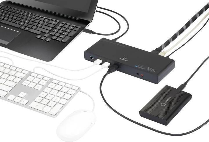 Actual product image Renkforce Notebook Docking Station Univer (USB-C, USB-A)