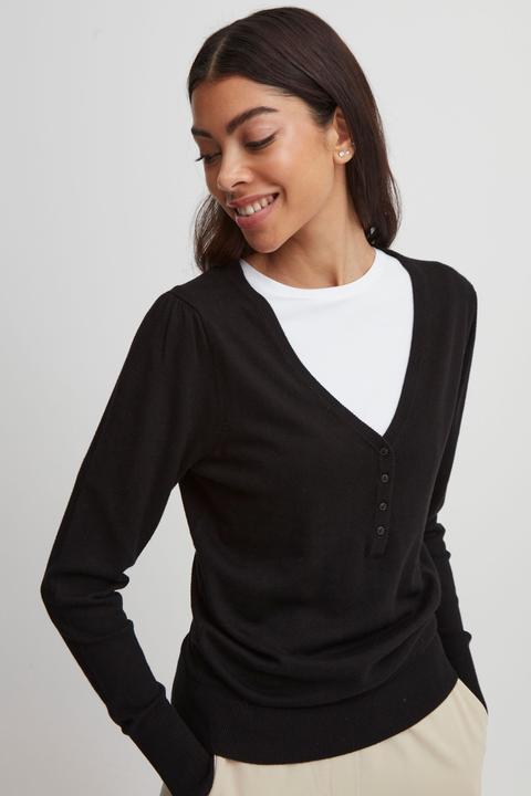 Actual product image B.young BYMMPIMBA1 BUTTON JUMPER - 20812781 (XL)