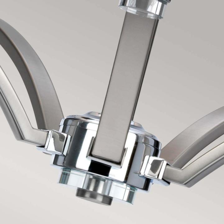 Actual product image Elstead Lighting Prospect Park chandelier E27 5-light satin nickel, chrome (64.20 cm)