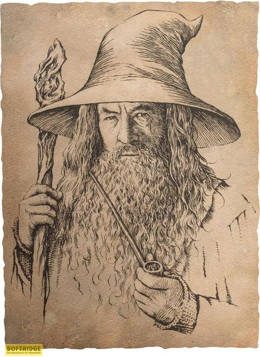 Weta Workshop The Lord of the Rings - Portrait of Gandalf The Grey Statue Art Print (21 x 28 cm)