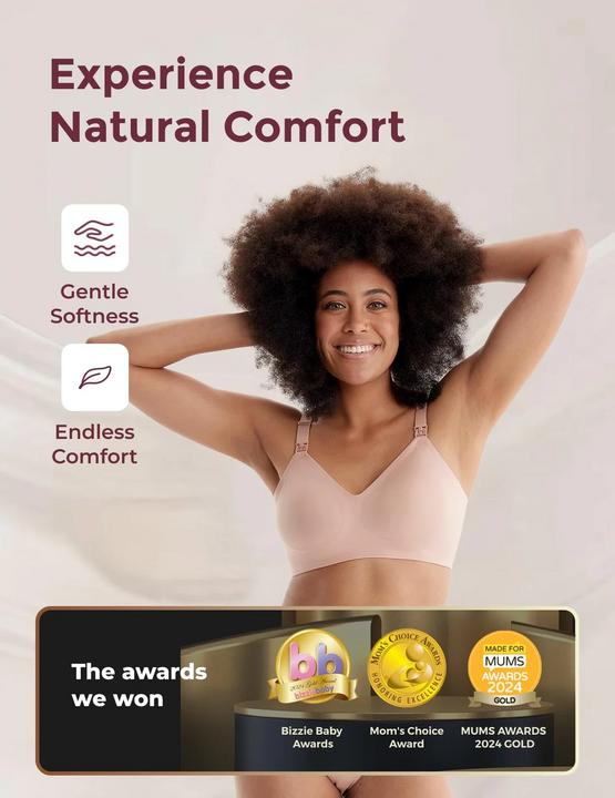 Actual product image Momcozy Nursing Bra Beige L (L)