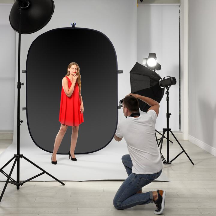 Immagine prodotto Walimex Sfondo pieghevole 2in1 (150 cm, 200 cm)