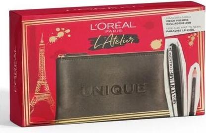 L'Oréal Paris L'Oreal Paris Atelier Pouch Set avec Mascara Mega Volume et Crayon (Set maquillage)
