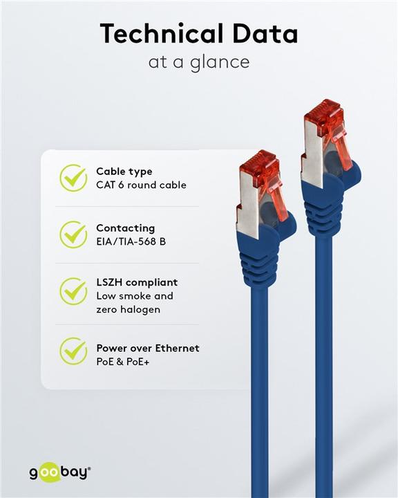 Produktbild Goobay Netzwerkkabel (S/FTP, CAT6, 50 m)