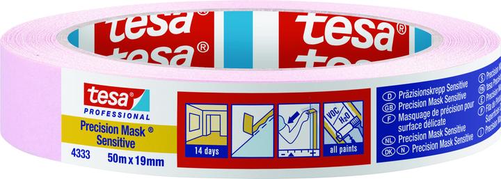 tesa 4333 SENSITIVE Abdeckklebeband für empfindliche Oberflächen (19 mm)
