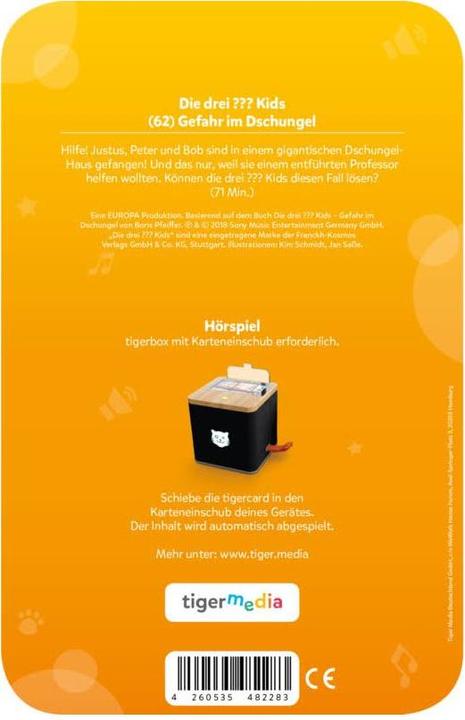 Produktbild Tigermedia Tigercard Die drei??? Kids: Gefahr im Dschungel (Deutsch)