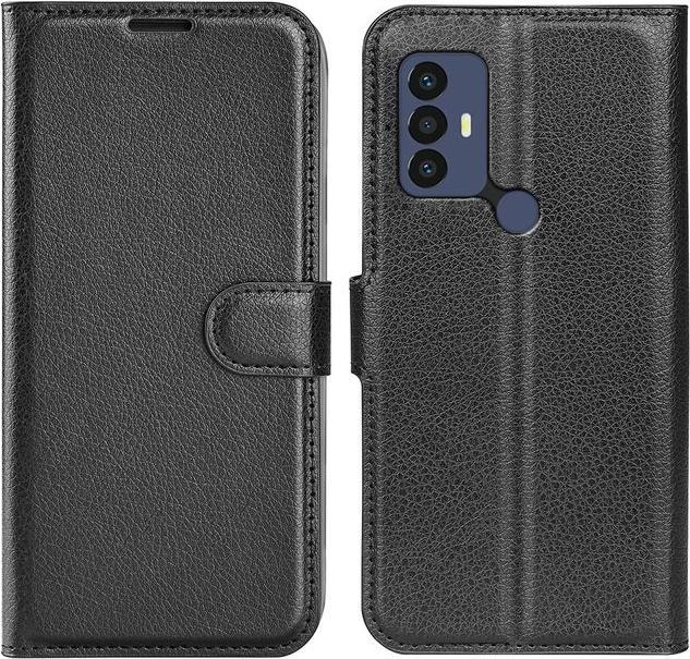 Actual product image MU Classic Litchi Leather Bookcover Series (TCL 30e)