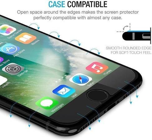 Produktbild Ueli Express iPhone SE / 8 / 7 Displayschutz Panzerglas Casefriendly (1 Stück, Apple iPhone SE, Apple iPhone SE (3rd Gen), Apple iPhone SE (2nd Gen), Apple iPhone 8, Apple iPhone 7)