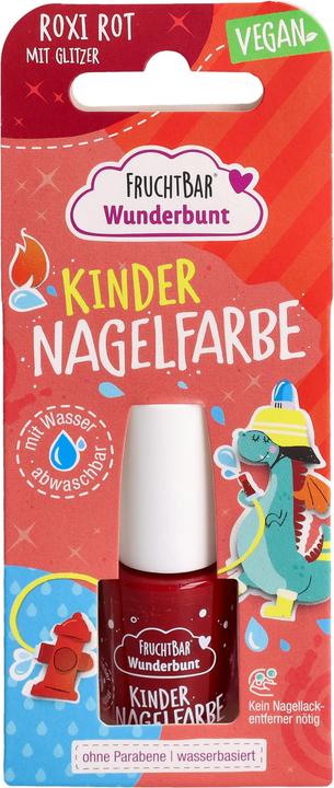 Fruchtbar Kind Nagelfarbe (Roxi Rot mit Glitzer, Farblack)