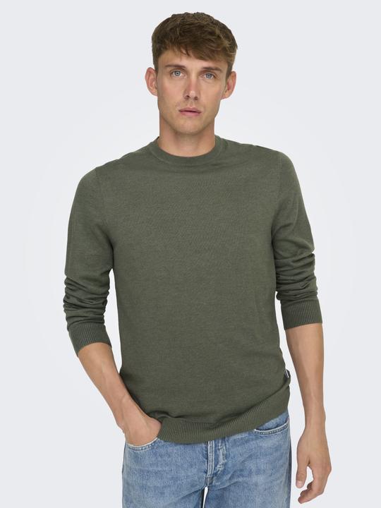 Immagine prodotto Only & Sons Maglia pullover con scollo rotondo dalla vestibilità regolare (XL)