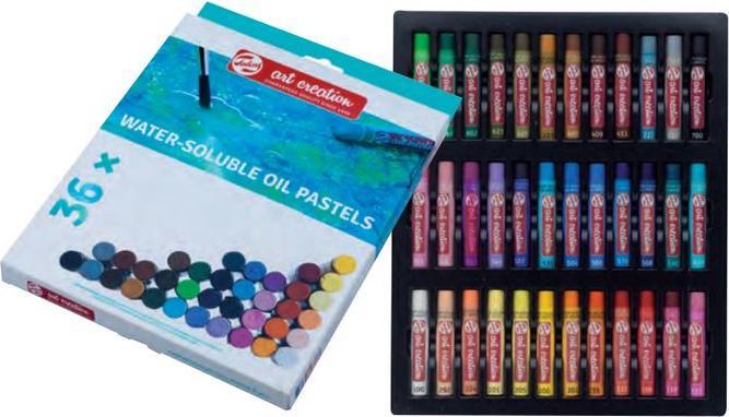 Talens Wasserlösliche Ölpastelle Set 24# (Mehrfarbig, 24 x)