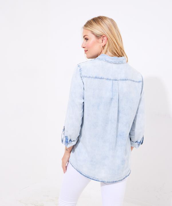 Actual product image Joe Browns Daisy Embroidery Denim Shirt (42)
