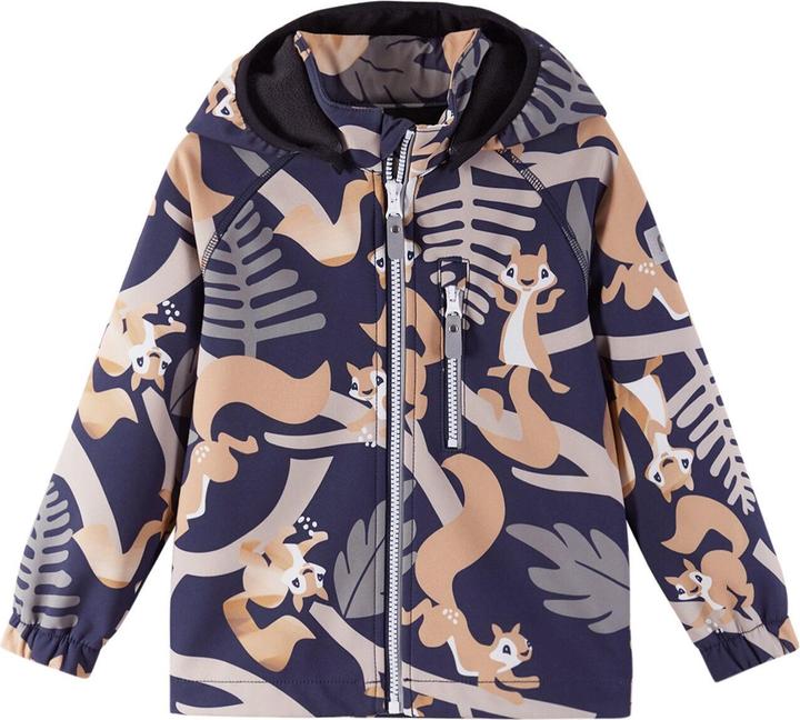 Actual product image Reima Kinder Softshell Jacke Vantti Navy print (80)