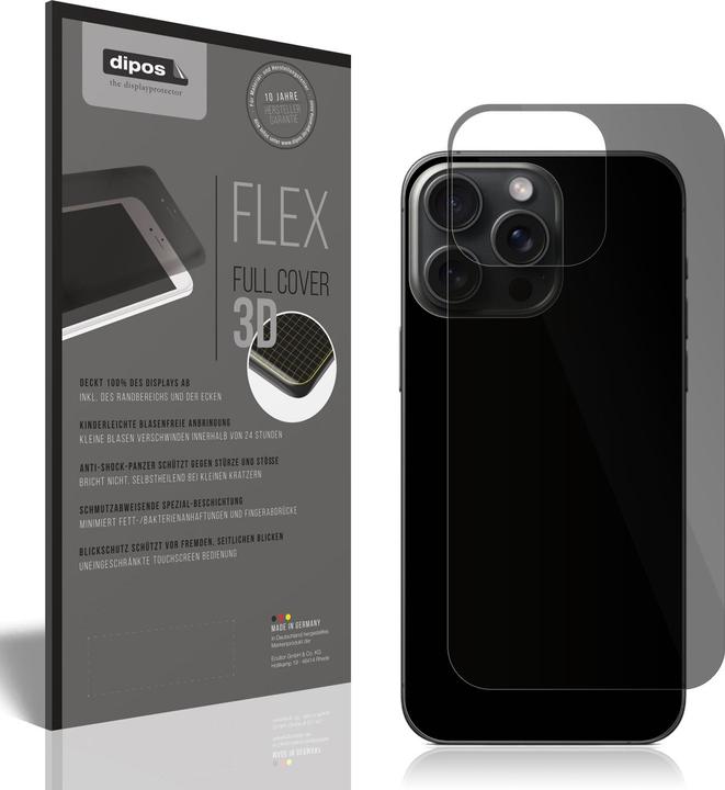 Produktbild Dipos Privacy Sichtschutzfolie Full Cover (1 Stück, Apple iPhone 15 Pro Max)