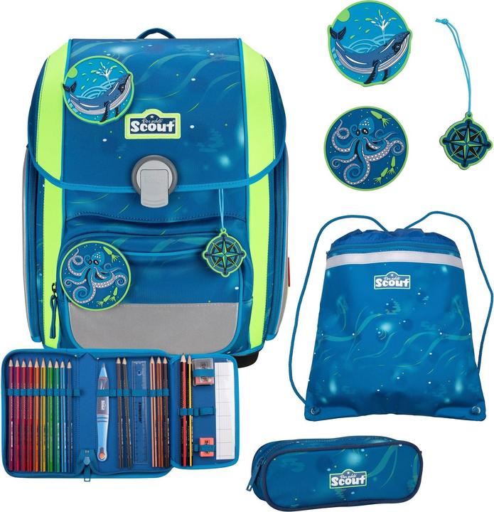 Scout Genius Schulranzen-Set 4-teilig (25 l)