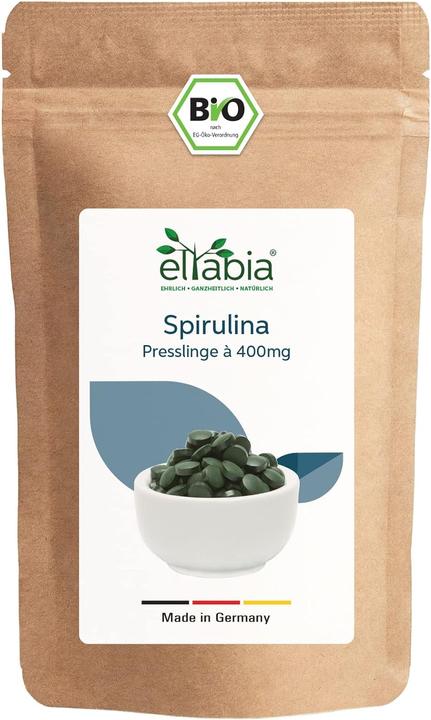 Eltabia Bio Spirulina Tabletten | Premium Rohkost-Qualität (250 Stück, Tabletten)