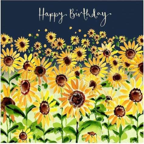Produktbild Louise Mulgrew Glückwunschkarte Happy Birthday - Sonnenblumen - von (1 Stk.)