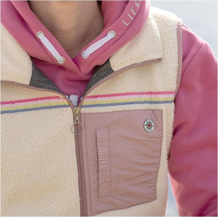 Actual product image Soulhorse Teddyfleece Weste Rainbow Unicorn (M)