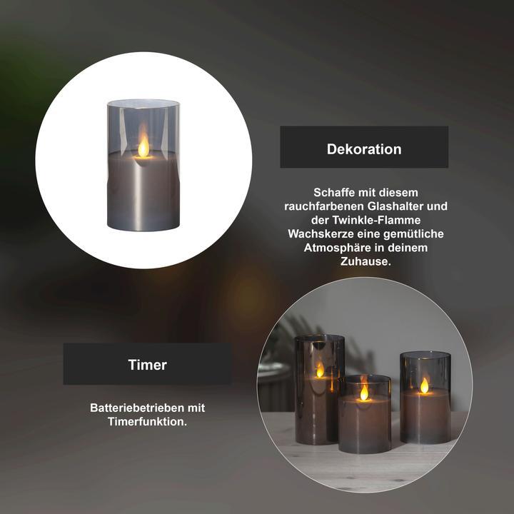 Actual product image Star Trading LED Pillar Candle M-Twinkle (1 x)