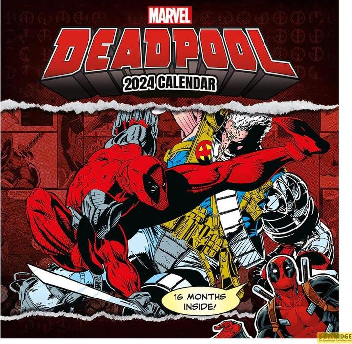 Pyramid Marvel calendrier 2024 Deadpool (30 x 30 cm, Anglais)
