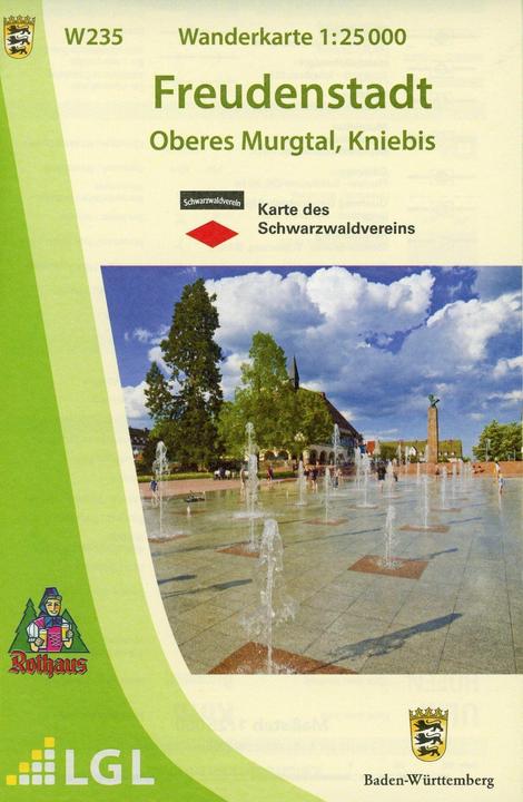Actual product image W235 Hiking map 1:25 000 Freudenstadt
