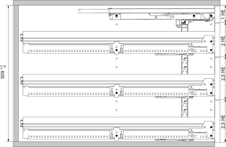 Produktbild Hettich Teilauszug-Set