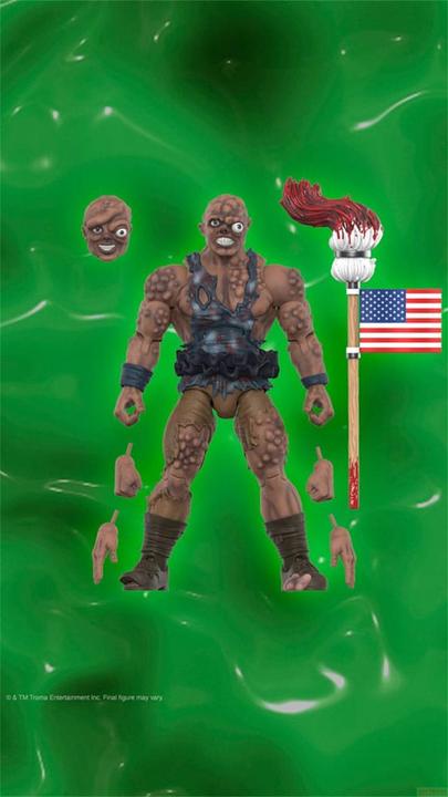Actual product image Super7 Toxic Avenger Ultimates action figure Toxic Avenger Movie Version 18 cm