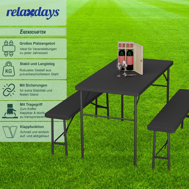 Produktbild Relaxdays Bierzeltgarnitur (120 cm)