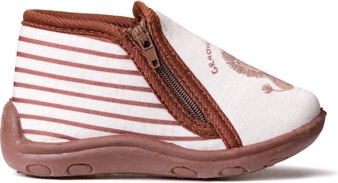 Actual product image La Redoute Collections Slippers with zipper and lion motif (21)