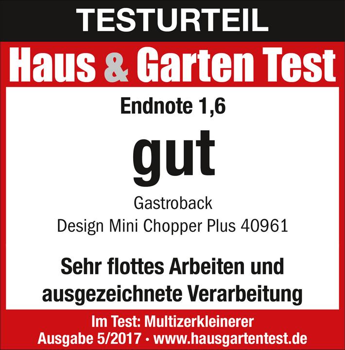 Actual product image Gastroback Design Mini Chopper Plus (1200 ml, 400 W)