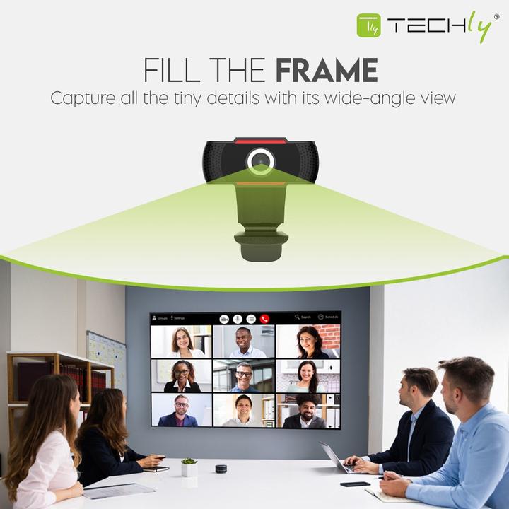 Produktbild Techly Full HD USB Webcam with microphone (2.07 Mpx)